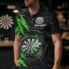 Load image into Gallery viewer, Black And Purple Darts Board Break Glass Custom Dart Shirts For Men, Darts Team Shirts Dart Jerseys TDM3495