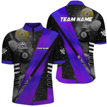 Load image into Gallery viewer, Best Custom Billiard Jerseys Uniform For Men, Personalized Tournament Billiard Shirts |Purple TDM2143