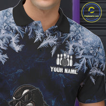 Load image into Gallery viewer, Funny Great Auk Icy Bowling Ball Shirts For Men Custom Snowflake Bowling Jersey, Gift For Bowlers NYN3172