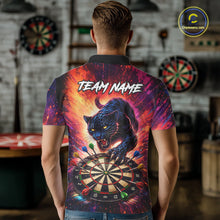 Load image into Gallery viewer, Personalized Colorful Panther Darts Shirt For Men Custom Darts Team Jersey Polo &amp; Quarter Zip TDM5670