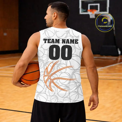 Personalized White Basketball Shirt Custom Name And Number Basketball Team Jersey Player Outfit TDM5674