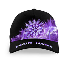 Load image into Gallery viewer, Icy Purple Light Baseball Darts Cap Customized Darts Hat For Darts Player Darts Gifts TDM3183