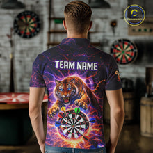 Load image into Gallery viewer, Colorful Thunder Lightning Tiger Darts Shirt For Men Custom Darts Jersey Team Polo &amp; 1/4 Zip TDM5686
