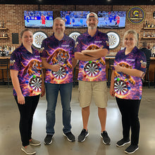 Load image into Gallery viewer, Colorful Thunder Lightning Tiger Darts Shirt For Men Custom Darts Jersey Team Polo &amp; 1/4 Zip TDM5686