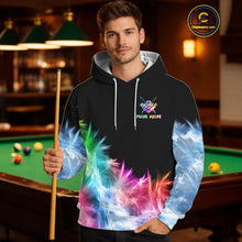 Load image into Gallery viewer, Colorful 8 Ball Pool Icy Light Billiard Hoodie For Men And Women Custom 8 Ball Hoodie Team Jersey TDM5691