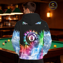 Load image into Gallery viewer, Colorful 8 Ball Pool Icy Light Billiard Hoodie For Men And Women Custom 8 Ball Hoodie Team Jersey TDM5691