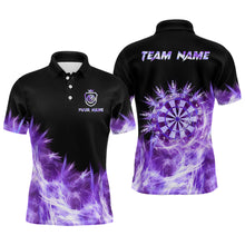 Load image into Gallery viewer, Icy Purple Light Mens Darts Polo &amp; Quarter Zip Shirts Custom Dart Shirts For Team Darts Jerseys TDM2977