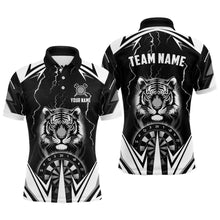 Load image into Gallery viewer, Personalized Tiger 3D Printed Darts Shirts For Men Custom Thunder Lightning Black Darts Jersey TDM2780