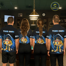 Load image into Gallery viewer, Blue Funny 9 Ball Billiard Shirt For Men Custom Pool Team Shirt, Billiard Jersey Polo &amp; 1/4 Zip TDM5834