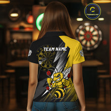 Load image into Gallery viewer, Custom Yellow Black Funny Bee Darts Shirt For Women Custom Darts Team Jersey Outfit, Darts Gift TDM4707