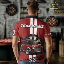 Load image into Gallery viewer, Personalized Red Funny Car Dart Shirts For Men Custom Darts Team Jerseys Polo &amp; Quarter Zip TDM4151