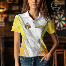Load image into Gallery viewer, Darts And Beer That&#39;s Why I&#39;m Here Custom Grunge Dart Shirt For Women, Drinking Darts Jerseys |White TDM4233
