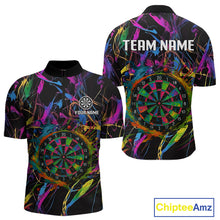 Load image into Gallery viewer, Funny Colorful Dartboard Graffiti Style Dart Shirts For Men Custom Darts Team Jerseys, Darts Gifts TDM4113