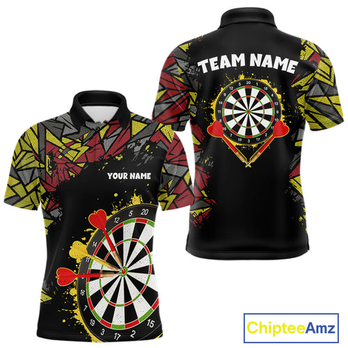 Personalized Graffiti Dart Shirt For Men Custom Funny Darts Jersey Team Polo & Quarter Zip TDM4217