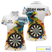 Load image into Gallery viewer, Funny Dartboard Colorful Paint Eagle Darts Shirt For Women Custom Darts Team Jersey Polo &amp; 1/4 Zip TDM4293