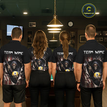 Load image into Gallery viewer, Grim Reaper 8 Ball &amp; 9 Ball Pool American Flag Billiard Shirt For Men Custom Billiard Team Jersey TDM5638