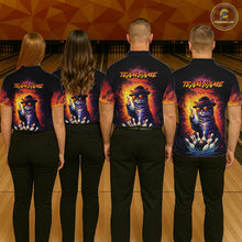 Load image into Gallery viewer, Personalized Vintage Funny Cat Bowling Shirt For Men Custom Bowling Jersey Team Polo &amp; 1/4 Zip TDM5861
