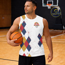 Load image into Gallery viewer, Funny Basketball And Beer Custom Argyle Basketball Shirt, Personalized Basketball Jersey For Team TDM5786