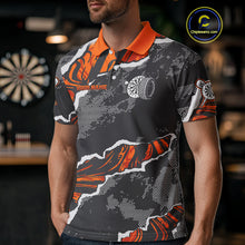 Load image into Gallery viewer, Wheels Dartboard Custom Splashed Color Dart Shirts For Men, Dart Team Jerseys NYN0083