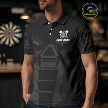Load image into Gallery viewer, Navy Panther Darts Arrow Men's Grunge Darts Shirt - Custom Name For Darts Jersey NYN0438