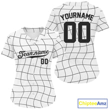 Load image into Gallery viewer, Custom Black And White Baseball Shirt For Women Outfit Youth Baseball Jerseys NYN1576