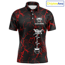 Load image into Gallery viewer, Funny Beer 8 Ball Pool Team Shirt Personalized Men Billiard Polo &amp; 1/4-Zip Attire Gifts|Red NYN2420