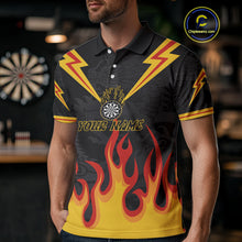 Load image into Gallery viewer, Dragon Flame Pattern Dartboard Custom Dart Shirt For Men, Dart Team Jerseys NYN0234