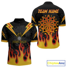 Load image into Gallery viewer, Dragon Flame Pattern Dartboard Custom Dart Shirt For Men, Dart Team Jerseys NYN0234