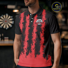 Load image into Gallery viewer, Red Flames Arround Dartboards Custom Dart Shirt For Men, Dart Team Jerseys NYN0236