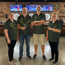 Load image into Gallery viewer, Funny Smoking Dartboard St Patrick's Day Darts Quarter-Zip Shirt For Women Custom Dart League Shirt NYN2656