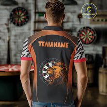Load image into Gallery viewer, Orange Lion Dartboard Dart Shirts Custom Dart Team Shirt For Men, Dart Jerseys NYN0242