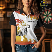 Load image into Gallery viewer, Women’s Custom Dart Shirt With Gradient Color Lion Dartboard, Dart Team Jerseys NYN0246