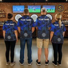 Load image into Gallery viewer, Personalized Blue Smoking Funny Dinosaurs Mens Darts Shirt Custom Grunge Outfits Dart Jerseys NYN3204