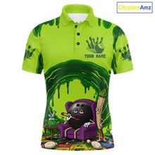 Load image into Gallery viewer, Smoking Funny Ball &amp; Pins Bowling Shirt For Men Personalized Bowling Team Tournament Jersey NYN3749