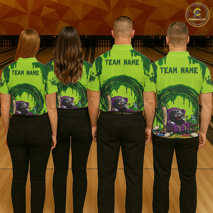 Smoking Funny Ball & Pins Bowling Shirt For Women Personalized Bowling Team Tournament Jersey NYN3749