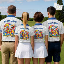 Load image into Gallery viewer, Custom Funny Family Parrots Golf Polo Shirts For Men Colorful Golf Clubs Golf Clothing Shirts NYN3056