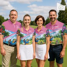 Load image into Gallery viewer, Tropical Funny Parrot Polo Golf Shirts For Men Custom Parrot Golf Team Attire For Golfers NYN3059