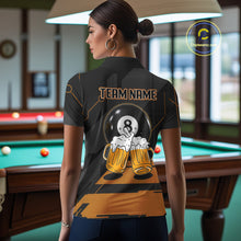 Load image into Gallery viewer, Funny Beer Play Pool 8 Ball Women's Billiard Team Shirt Custom Billiard Polo &amp; 1/4 Zip Attire NYN2471