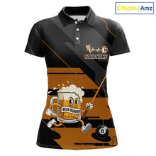 Load image into Gallery viewer, Funny Beer Play Pool 8 Ball Women's Billiard Team Shirt Custom Billiard Polo &amp; 1/4 Zip Attire NYN2471