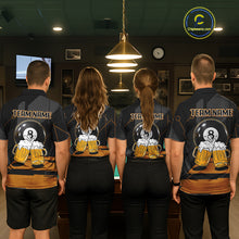 Load image into Gallery viewer, Funny Beer Play Pool 8 Ball Men's Billiard Team Shirt Custom Billiard Polo &amp; 1/4 Zip Attire NYN2471