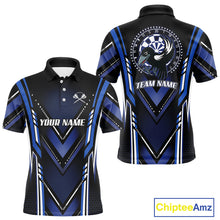 Load image into Gallery viewer, Navy Eagle Dartboard Modern Darts Shirt For Men - Custom Name For Darts Jersey NYN0545