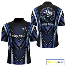 Load image into Gallery viewer, Navy Eagle Dartboard Modern Darts Shirt For Men - Custom Name For Darts Jersey NYN0545
