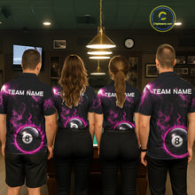 Load image into Gallery viewer, Pink Smokes Butterfly Pool 8 Ball Men's Billiard Team Shirt Custom Billiard Polo &amp; 1/4-Zip Attire NYN2505