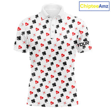 Load image into Gallery viewer, Custom Poker Golf Polo Shirt For Men Personalized Name Funny Golf Team Attire Golfer Gift NYN2851