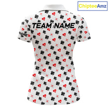Load image into Gallery viewer, Custom Poker Golf Polo Shirt For Womens Personalized Name Funny Golf Team Attire Golfer Gift NYN2851
