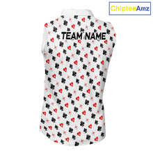 Load image into Gallery viewer, Custom Poker Golf Sleeveless Polo Shirt For Womens Personalized Name Funny Golf Team Attire Golfer Gift NYN2851