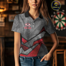 Load image into Gallery viewer, Aggressive Dog Dartboard Red Darts Shirt For Women - Custom Name For Players NYN0562