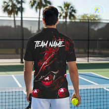 Load image into Gallery viewer, Custom Red Grunge Shark Pickleball 3D Ball Jerseys Men Funny Pickleball League Shirts NYN2226