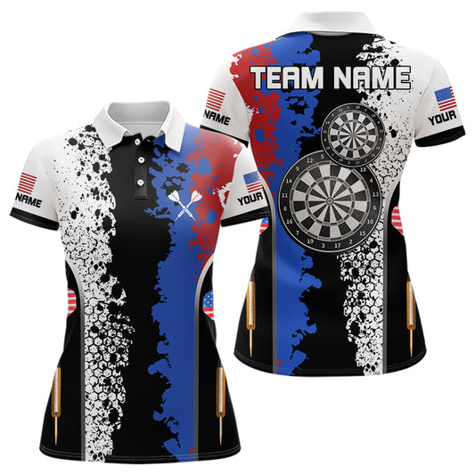 American Flag Style Darts Shirt Custom Patriotic For Women, Dart Team Jerseys NYN0004