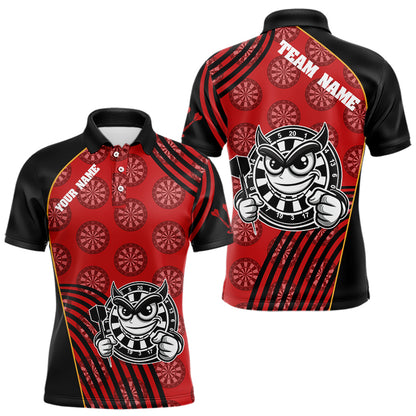 White And Black Dartboards Funny Dart Shirts For Men, Custom Dart Jerseys NYN0015